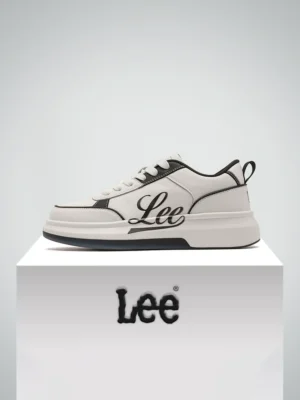 Lee官方休闲鞋子男鞋2025秋季新款真皮板鞋男增高潮流男士小白鞋